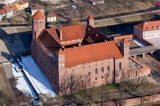 Zamek Biskupow Warminskich w Lidzbarku Warminskim.